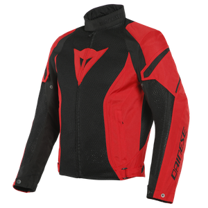 Dainese Air Crono 2 Tex Jacket Black Lava Red Lava Red 